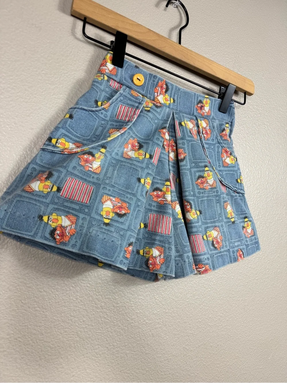 Vintage Sesame Street JcPenney Bert Ernie shorts skort girls 6 E